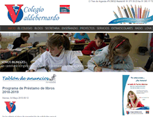 Tablet Screenshot of colegiovaldebernardo.es